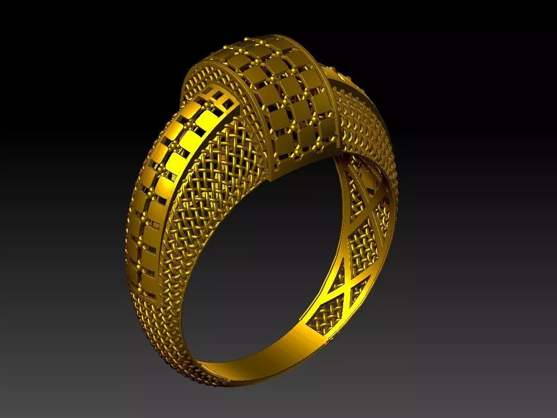light weight ring STL file ready for print 3D print model 3D print model