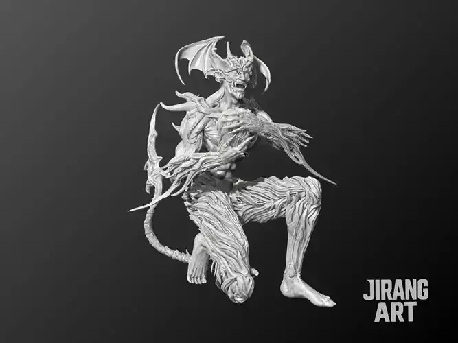 Demon Warrior  STL for 3D Printing
