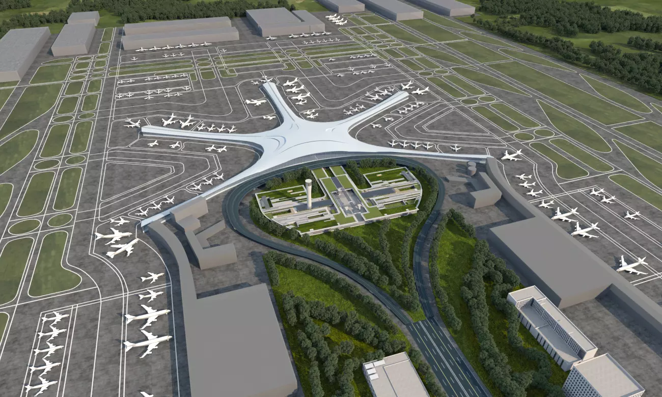 Qingdao Jiaodong International Airport 3D model