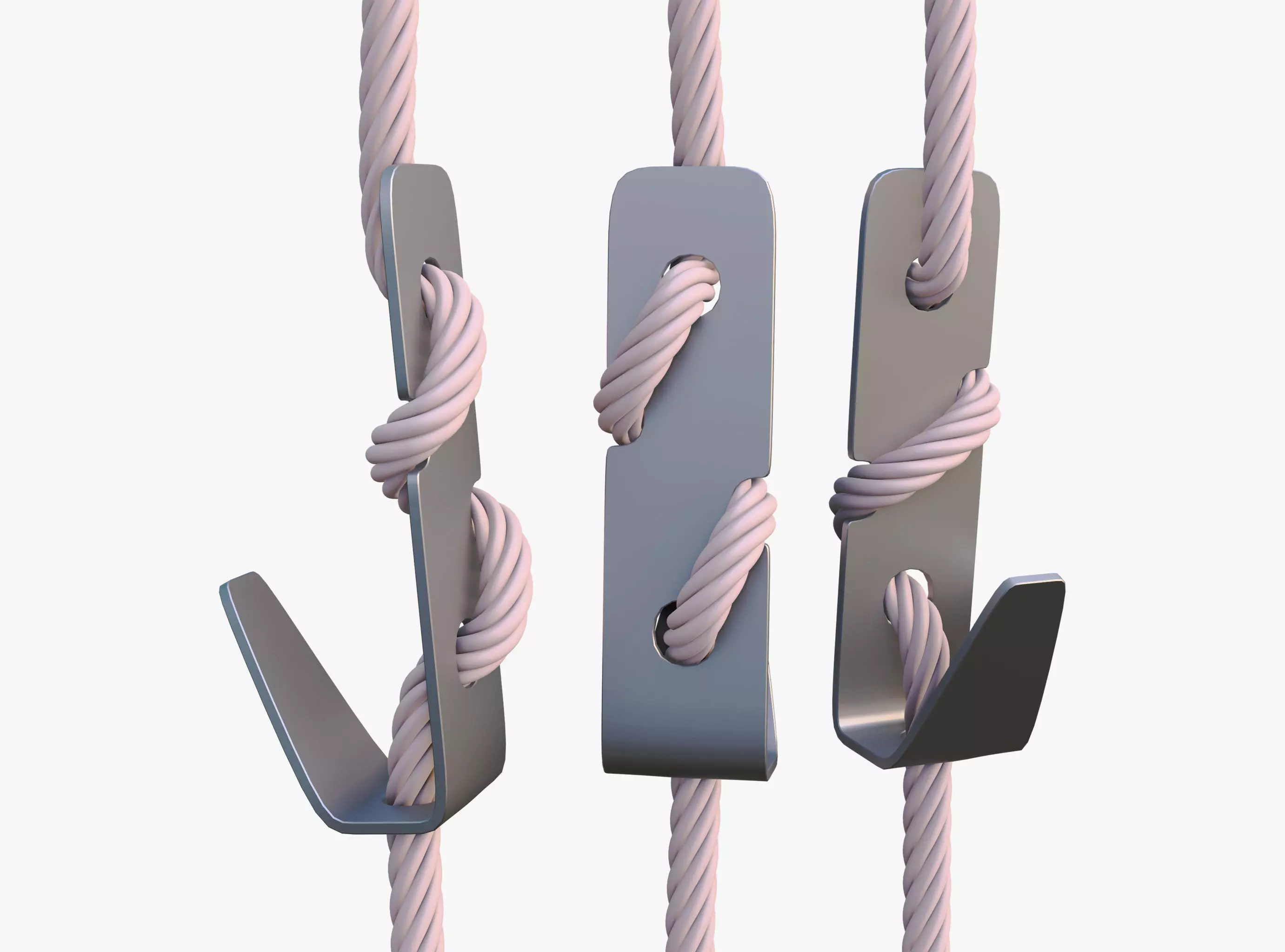 Rope Tensioner Hook M1 3D model