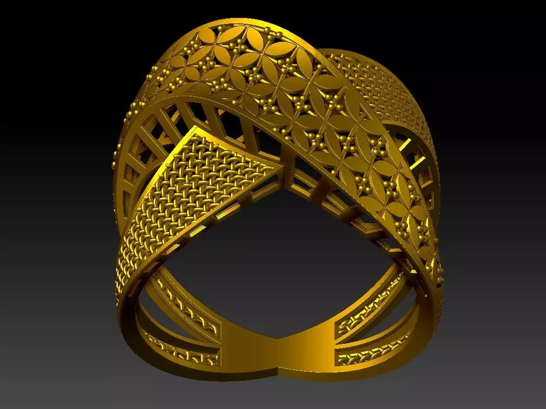 light weight ring STL file ready for print 3D print model 3D print model