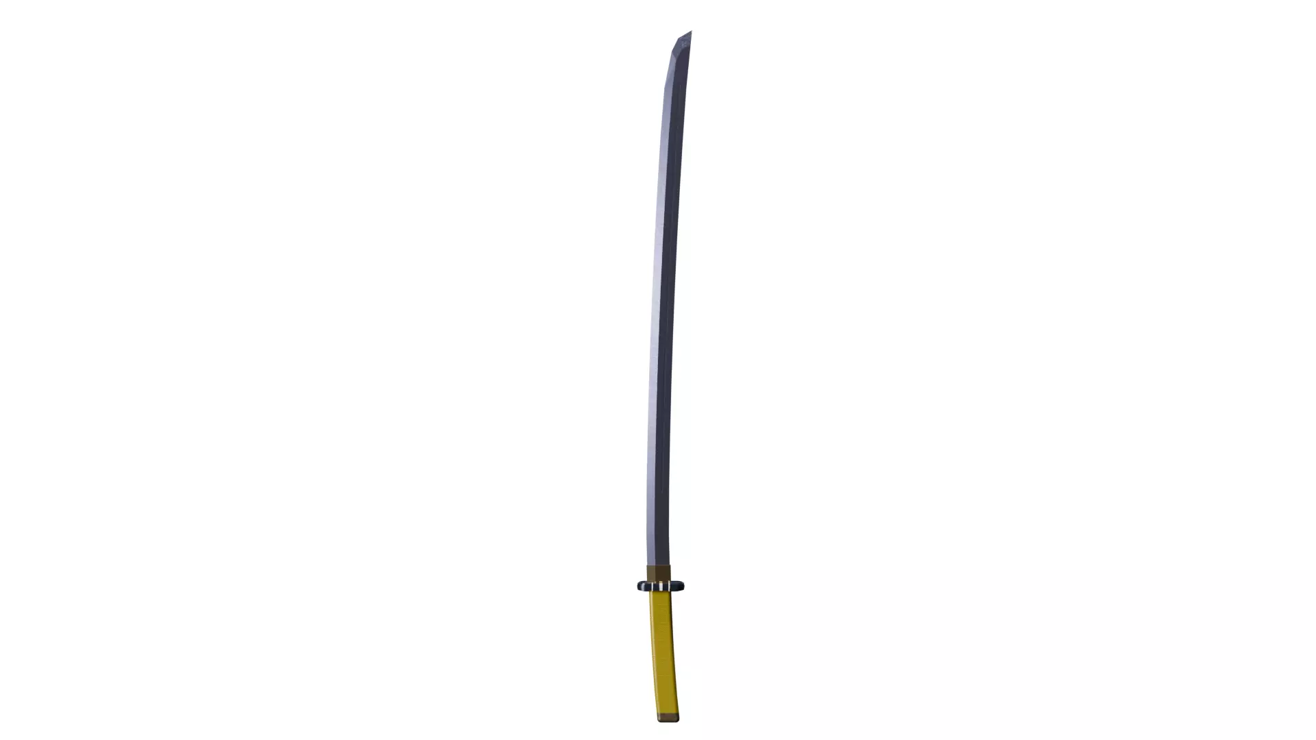 Shadow Steel Katana Low-poly 3D model