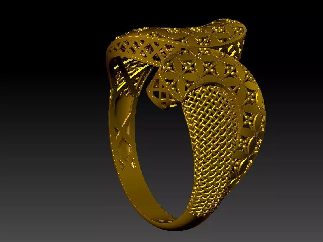 light weight ring STL file ready for print 3D print model 3D print model
