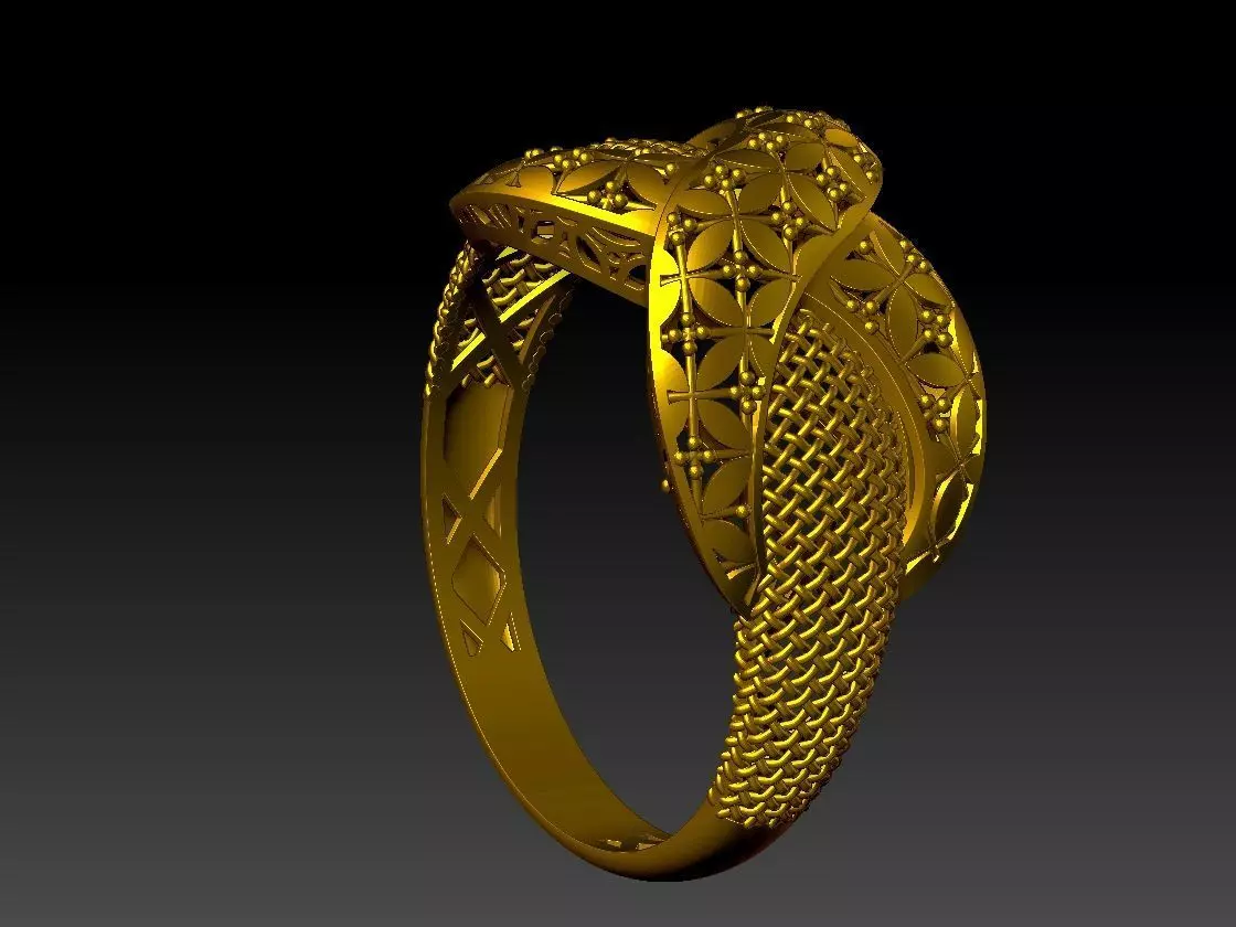 light weight ring STL file ready for print 3D print model 3D print model