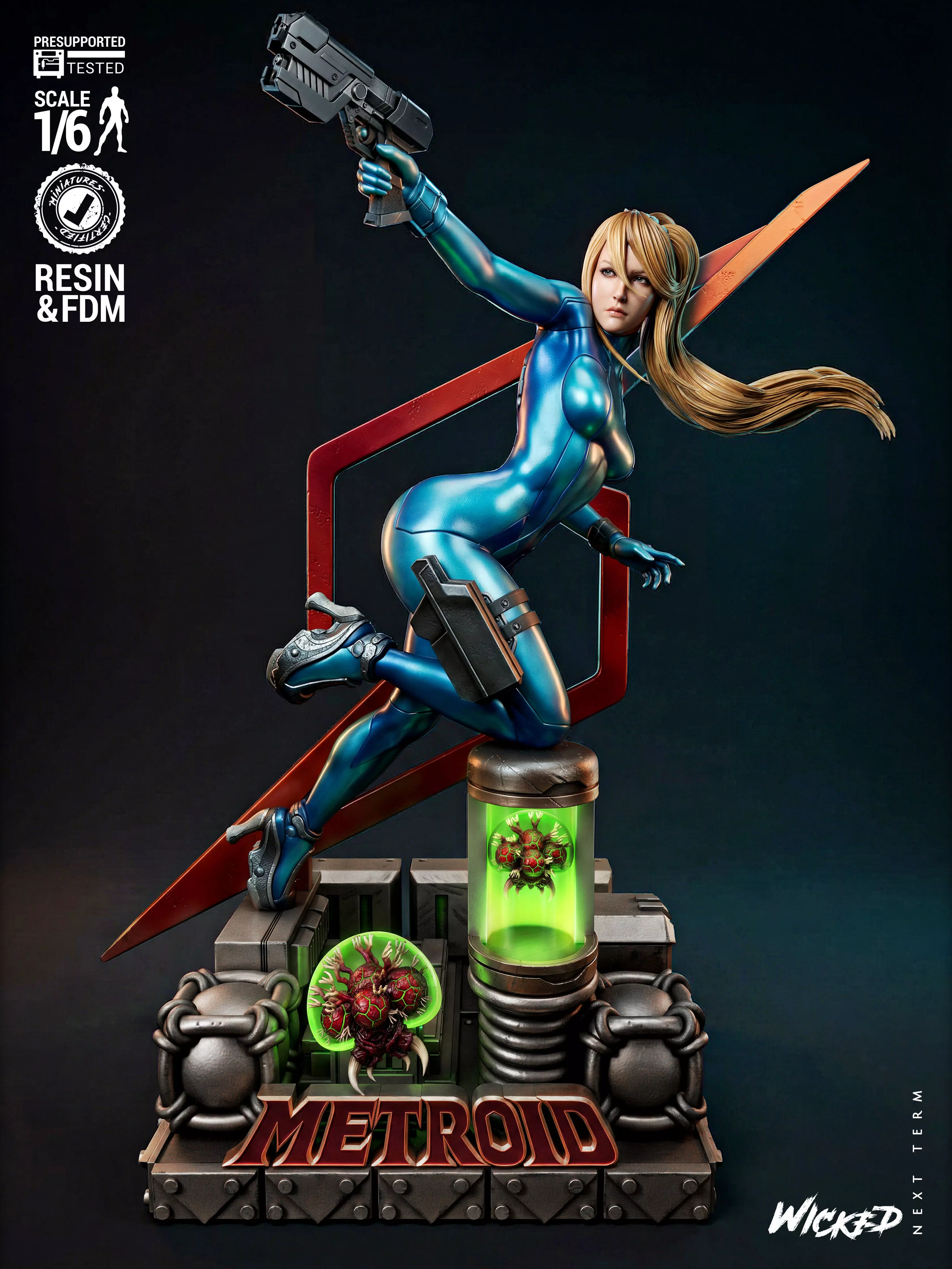 Wicked Video Games Samus Sculpture 3D print model