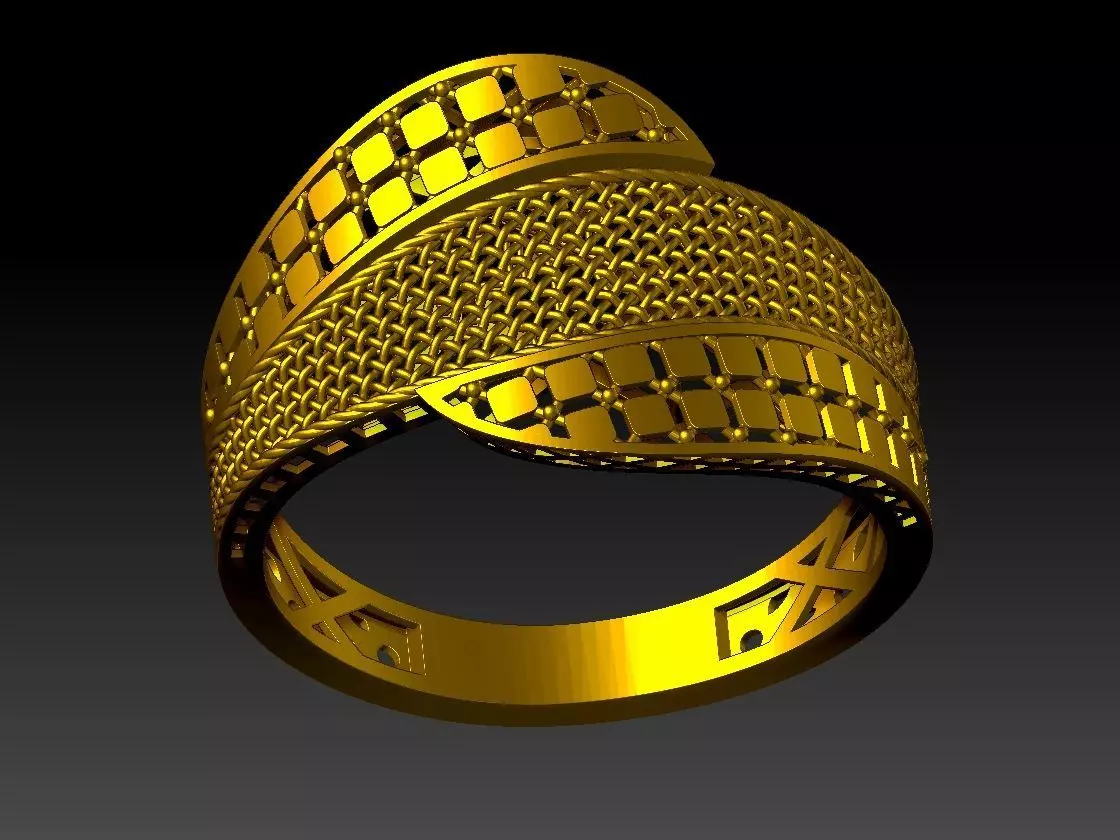 light weight ring STL file ready for print 3D print model 3D print model
