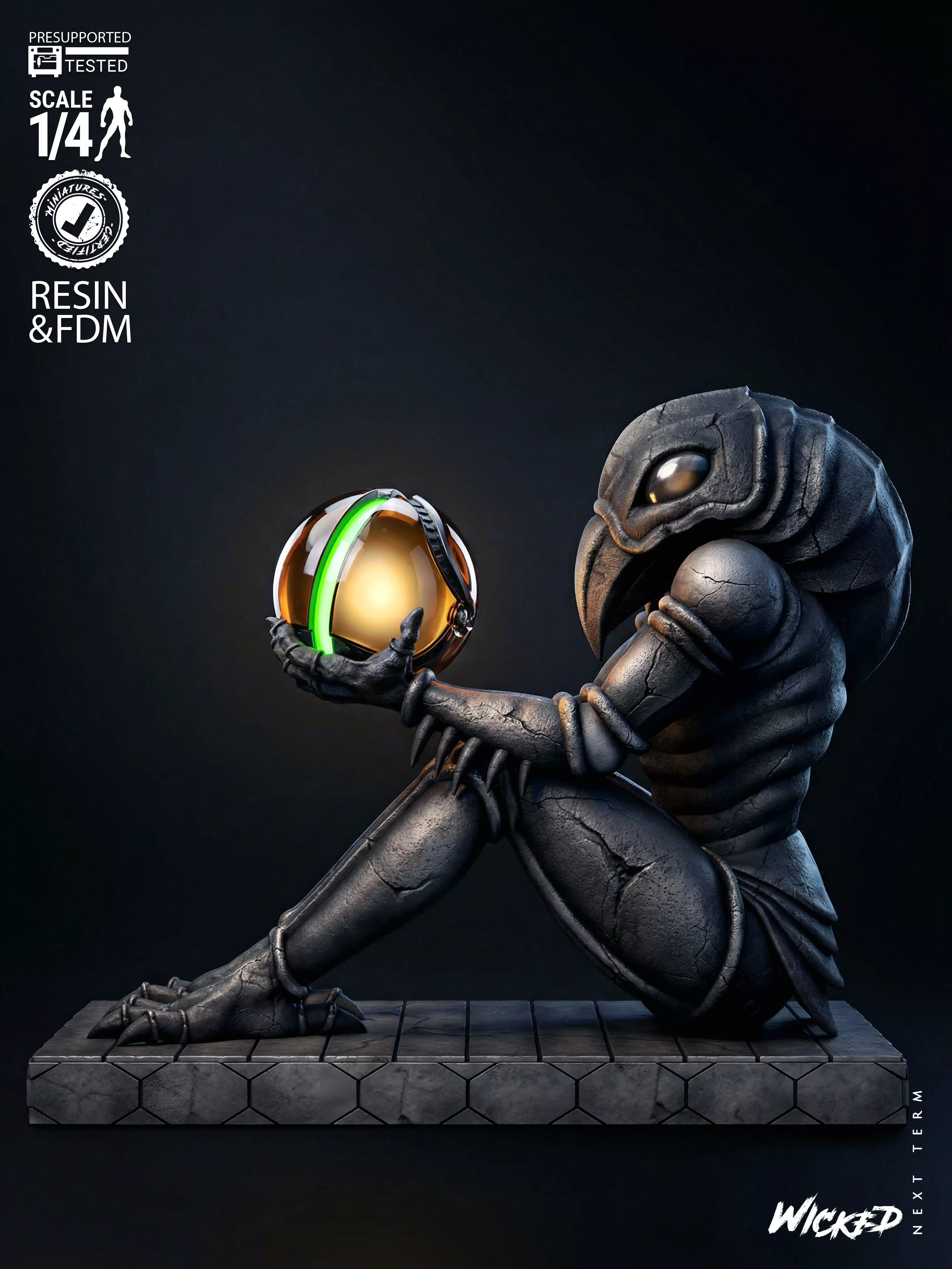 Wicked Video Games Chozo Sculpture 3D print model