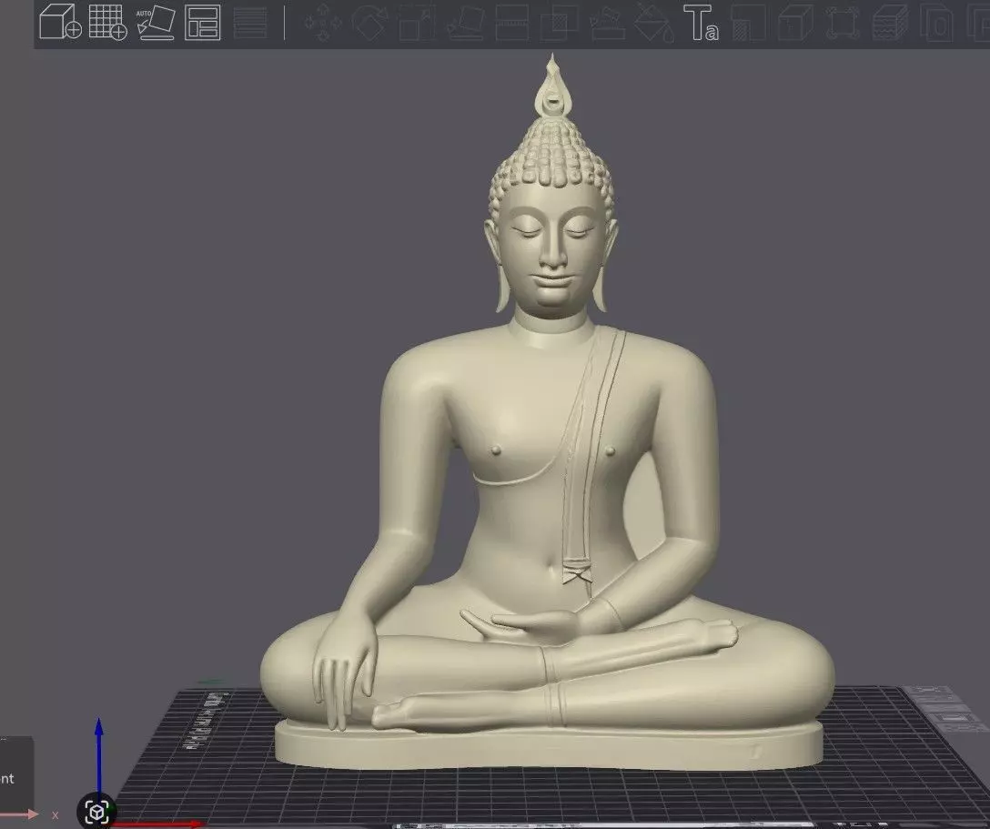 Buddha Sculpture 3d print model EP1 3D print model
