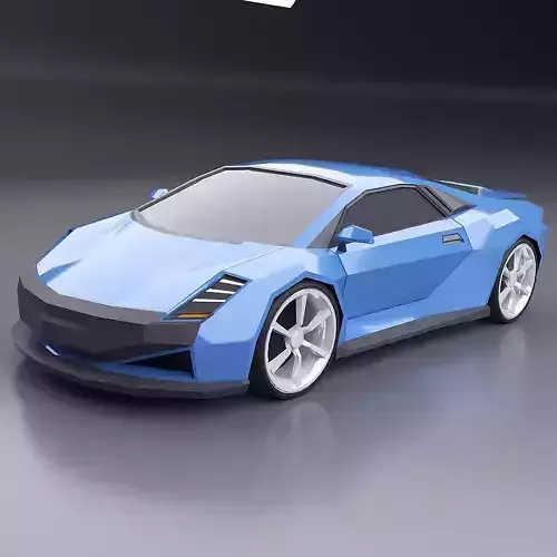 Lowpoly Ponteos concept car