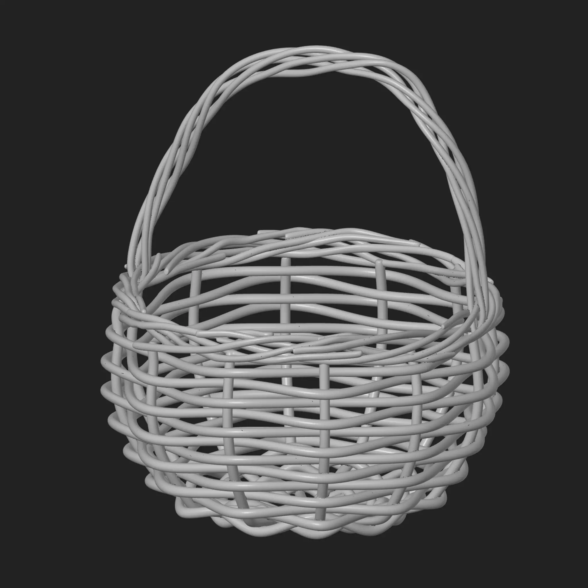 Wooden Root Basket 3D print model