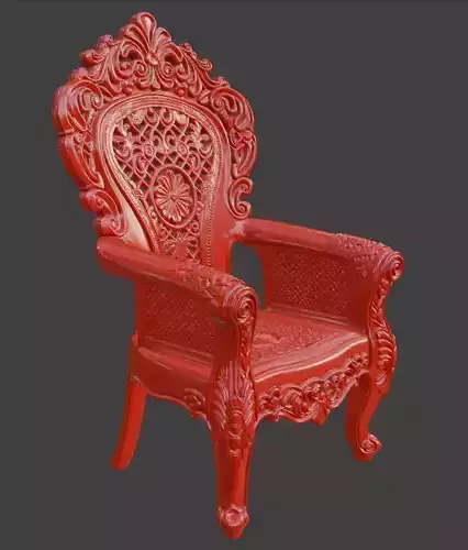 Royal Baroque Throne Chair
