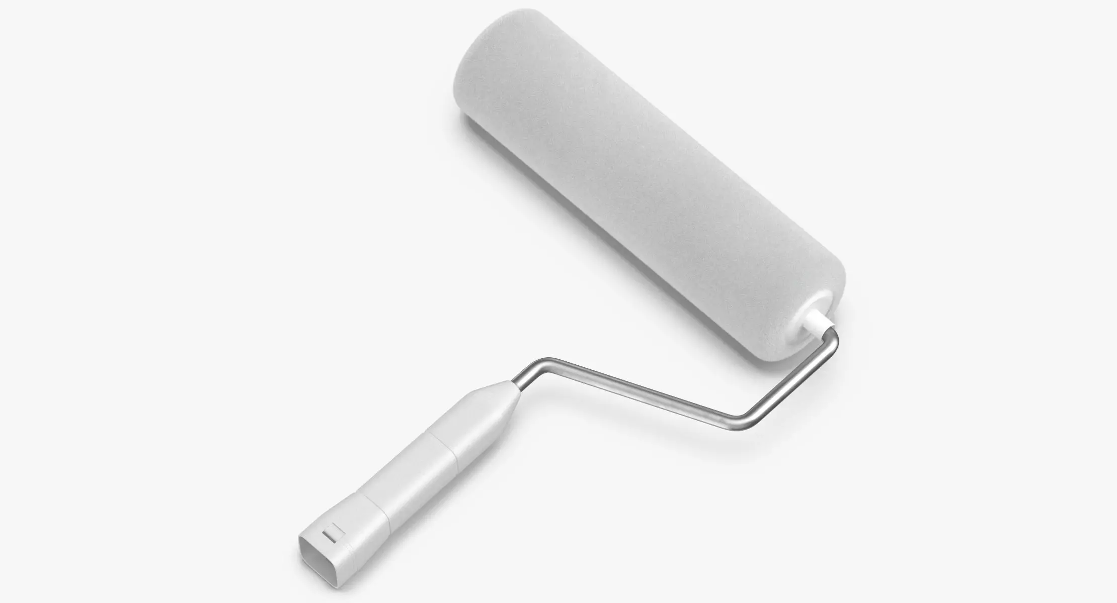 Paint Roller White 3D model