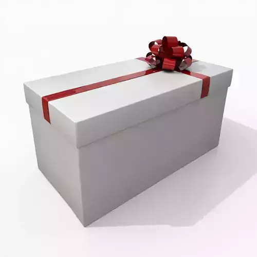 Gift Box - Rectangular with Fixed Ribbon Rosette