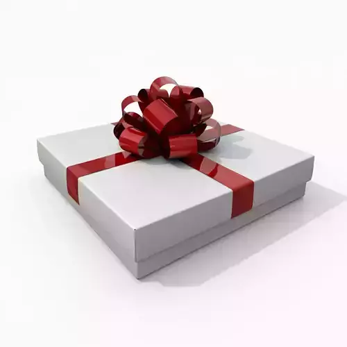 Gift Box - Flat Regular with Fixed Ribbon Rosette