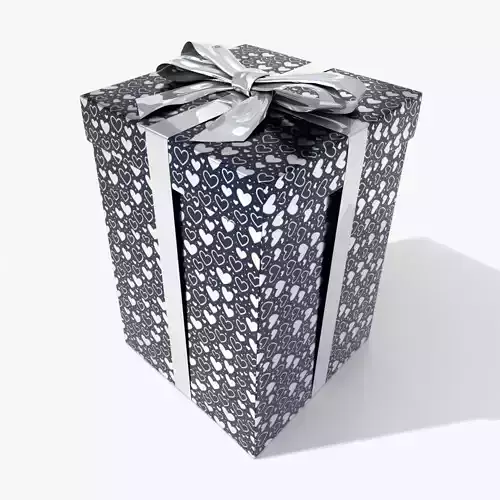 Gift Box - Tall Regular with Glossy Tied Ribbon Bow