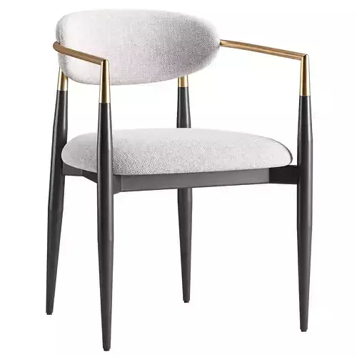 Amy Dining Chair 3D model 2