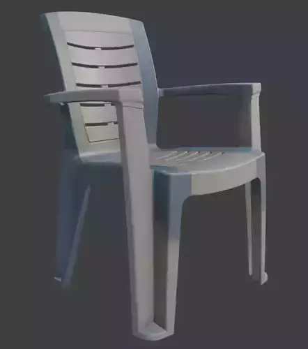 Realistic Plastic Armchair