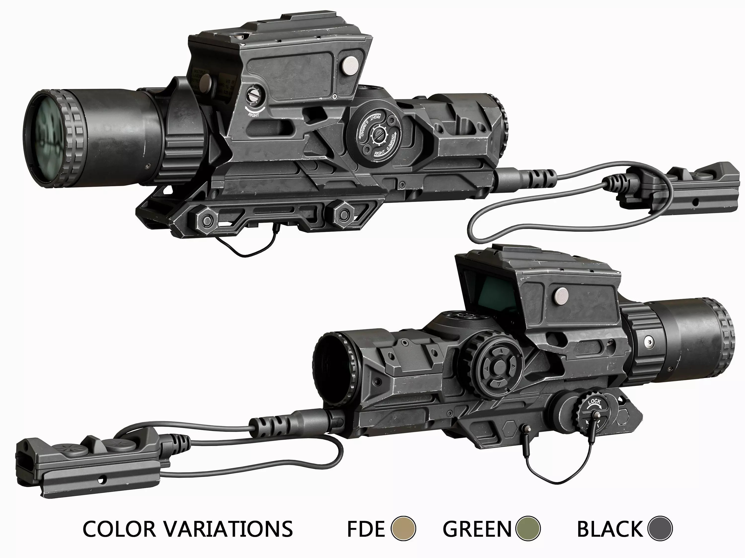 Scope Vortex XM 157 Tactical Low-poly 3D model