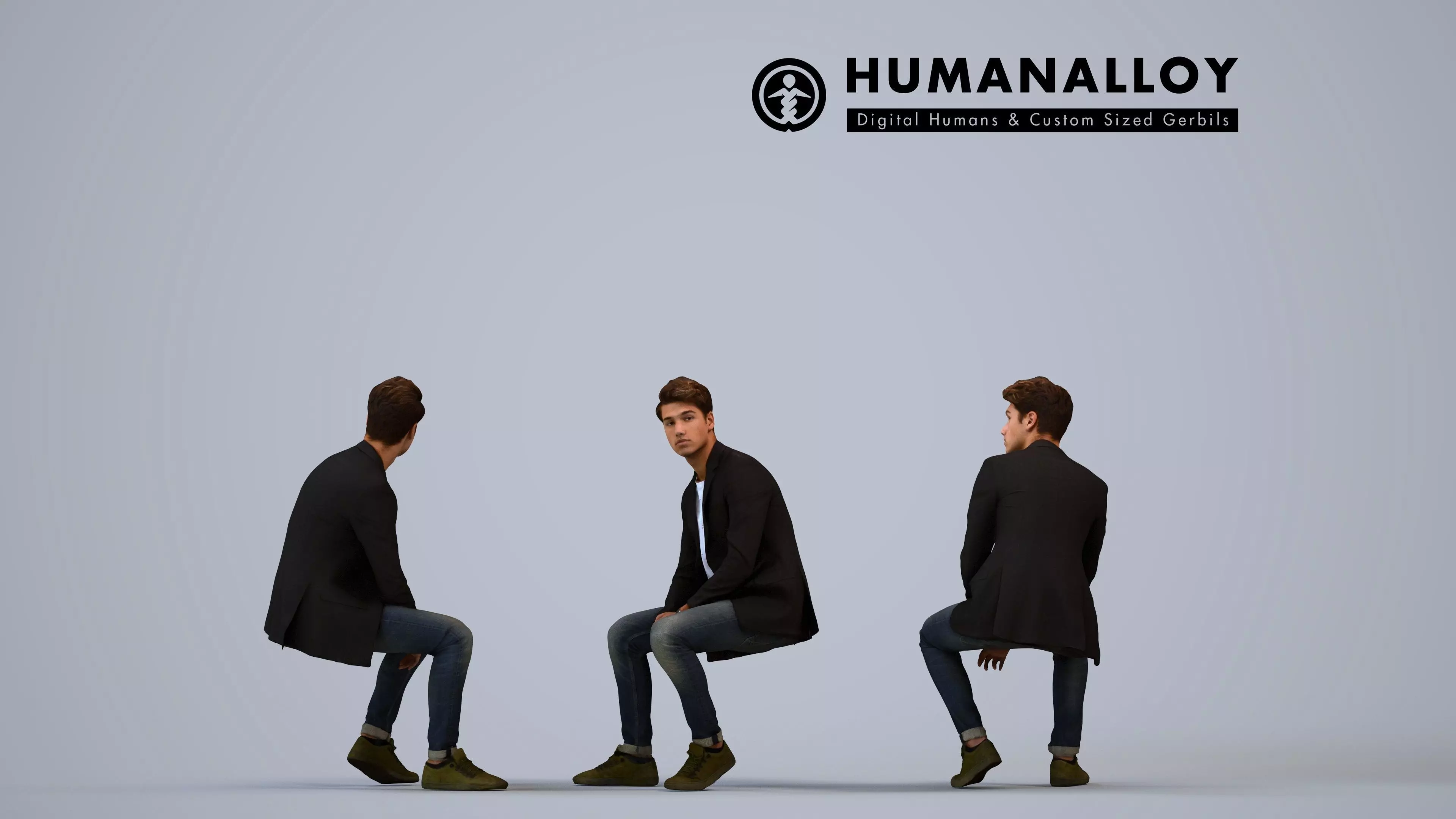 00073Darion004 - Adult Caucasian man relaxing in public space 3D model