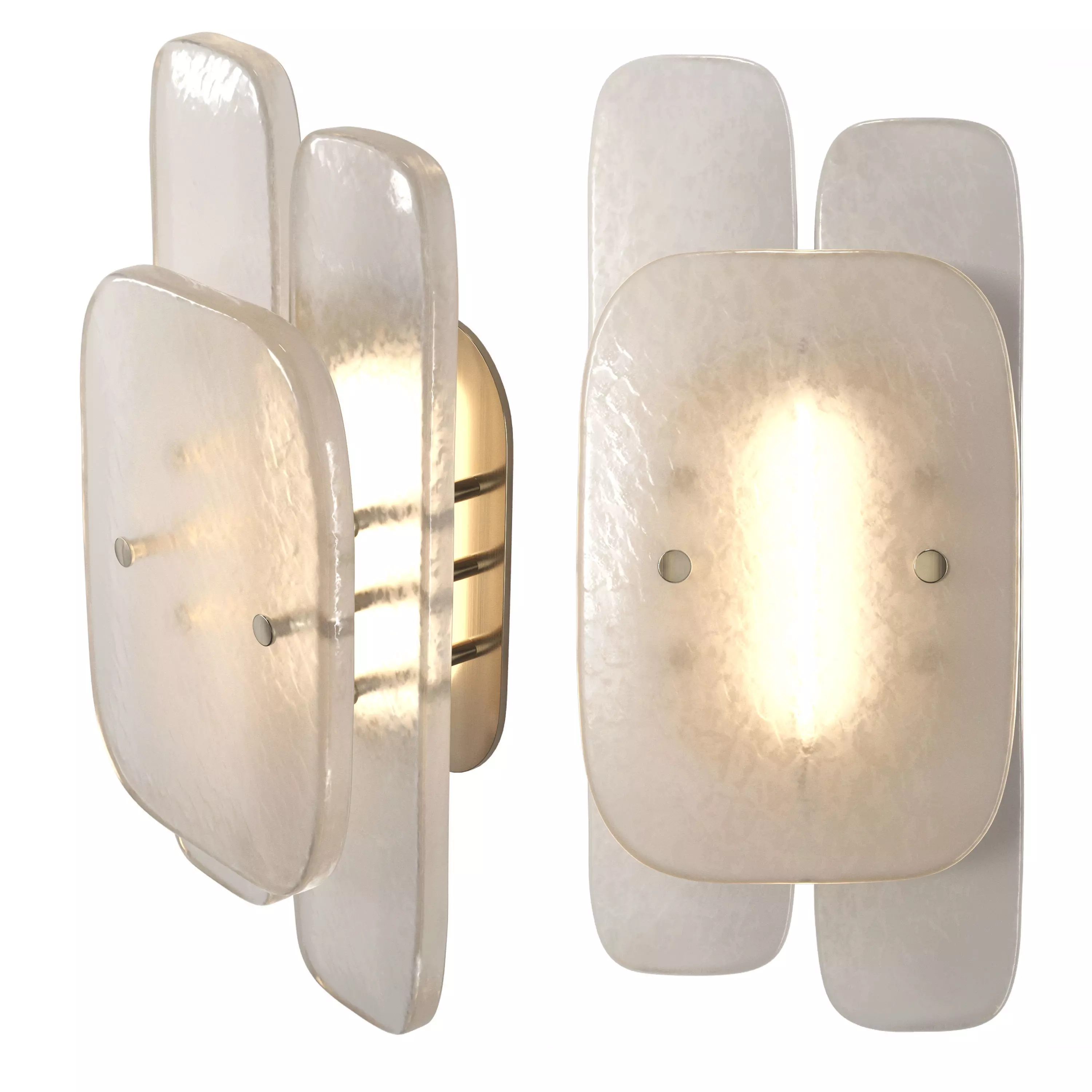Simona Ceiling Wall Flush Sconce SALT02 by Waterworks 3D model