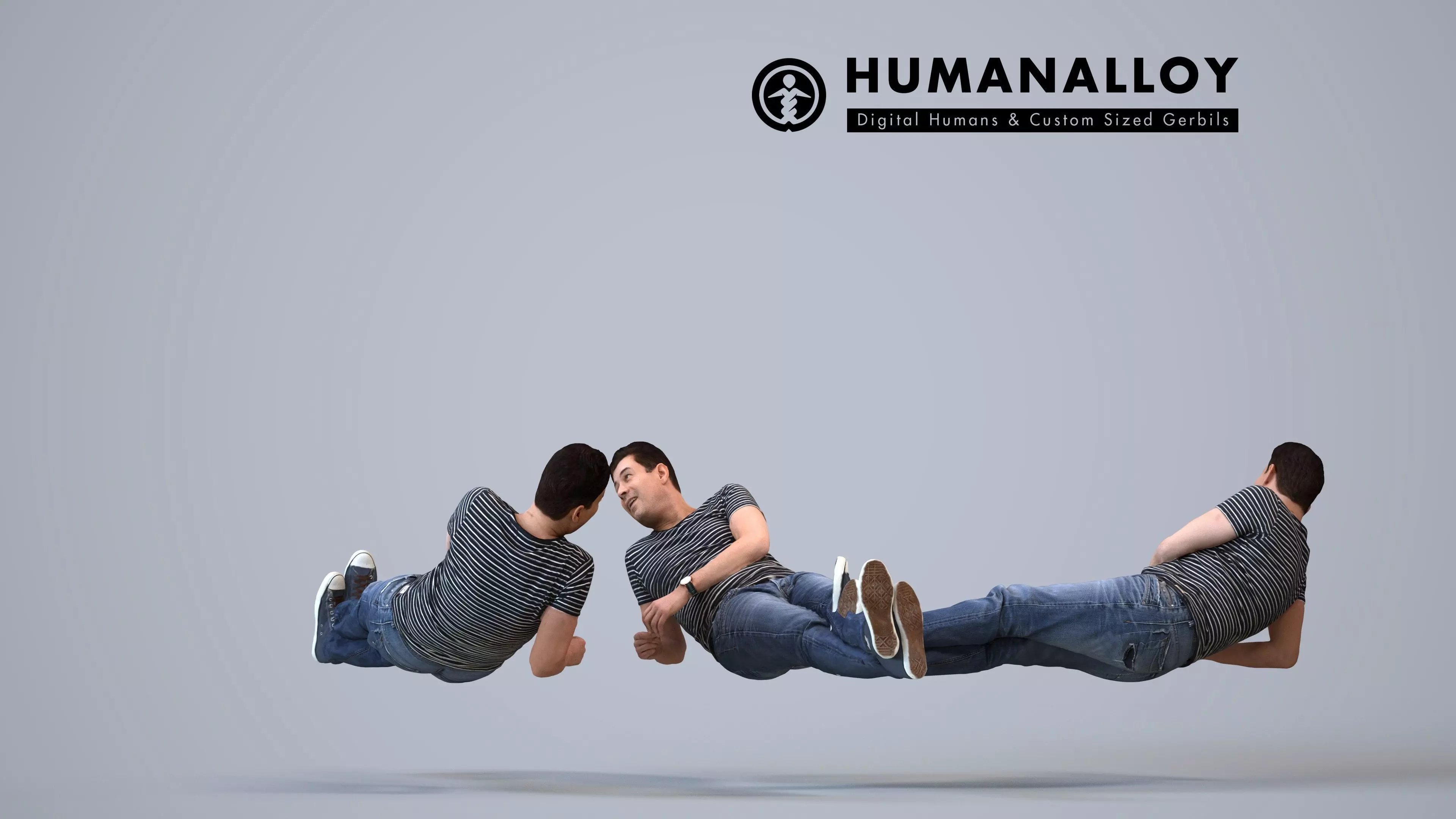 00146Connor008 - Adult Caucasian male relaxing at home in 3D model