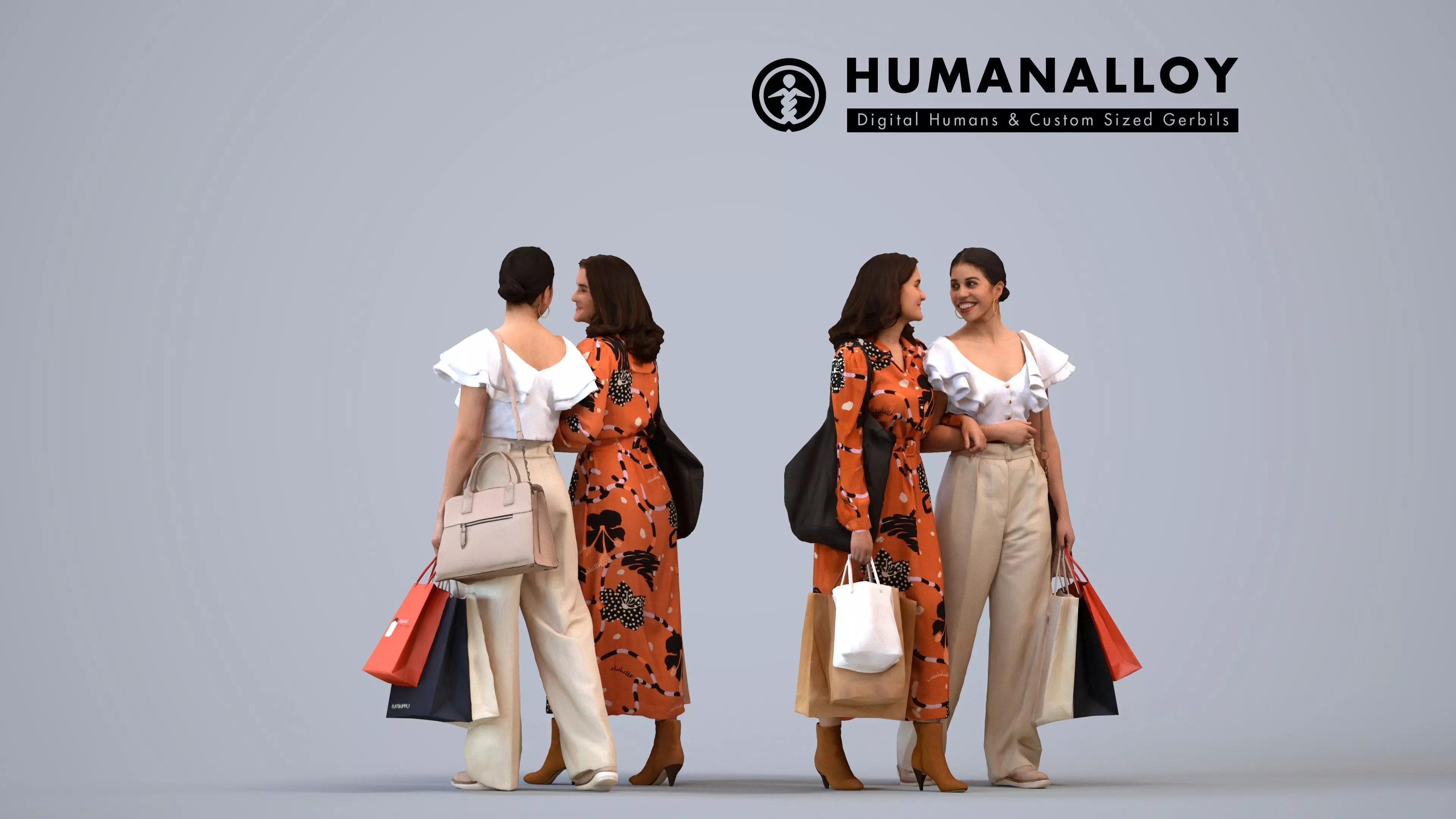 00236Nur0018 - Adult Latino woman shopping retail space 3D model