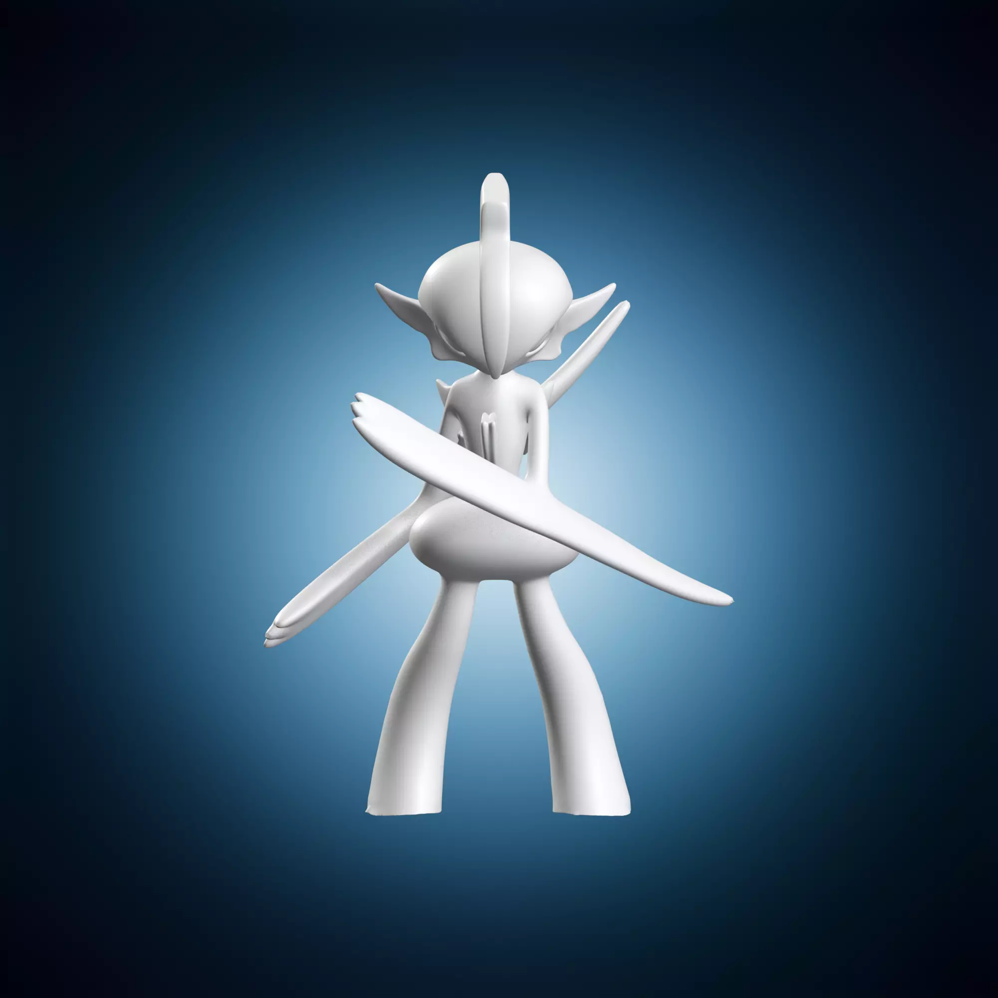Gallade Miniature Figure 3D print model