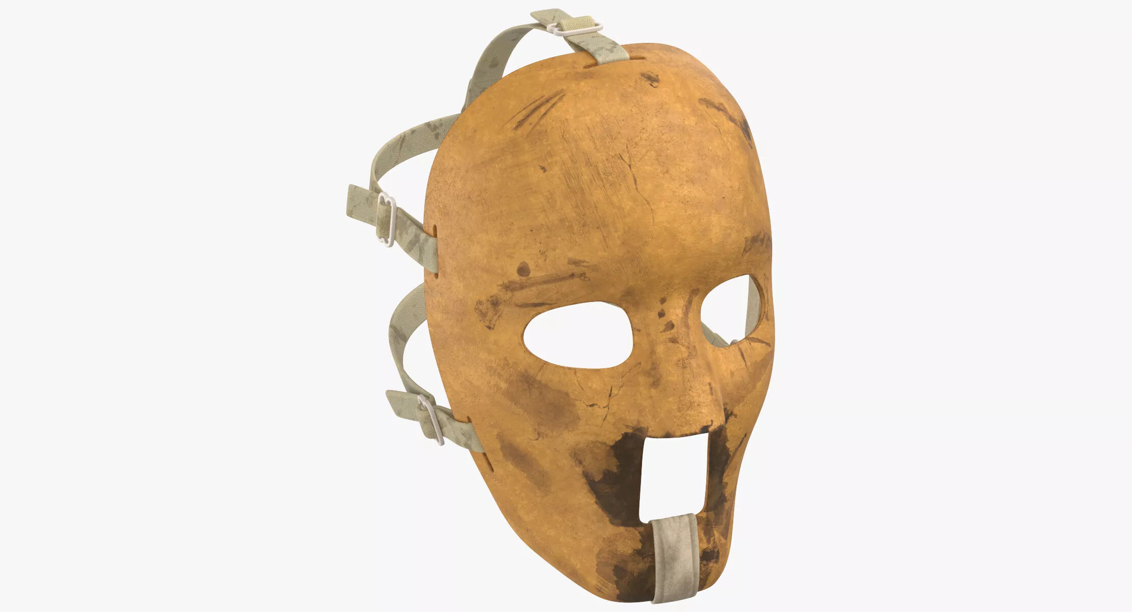 Old Hockey Mask Worn 3D model