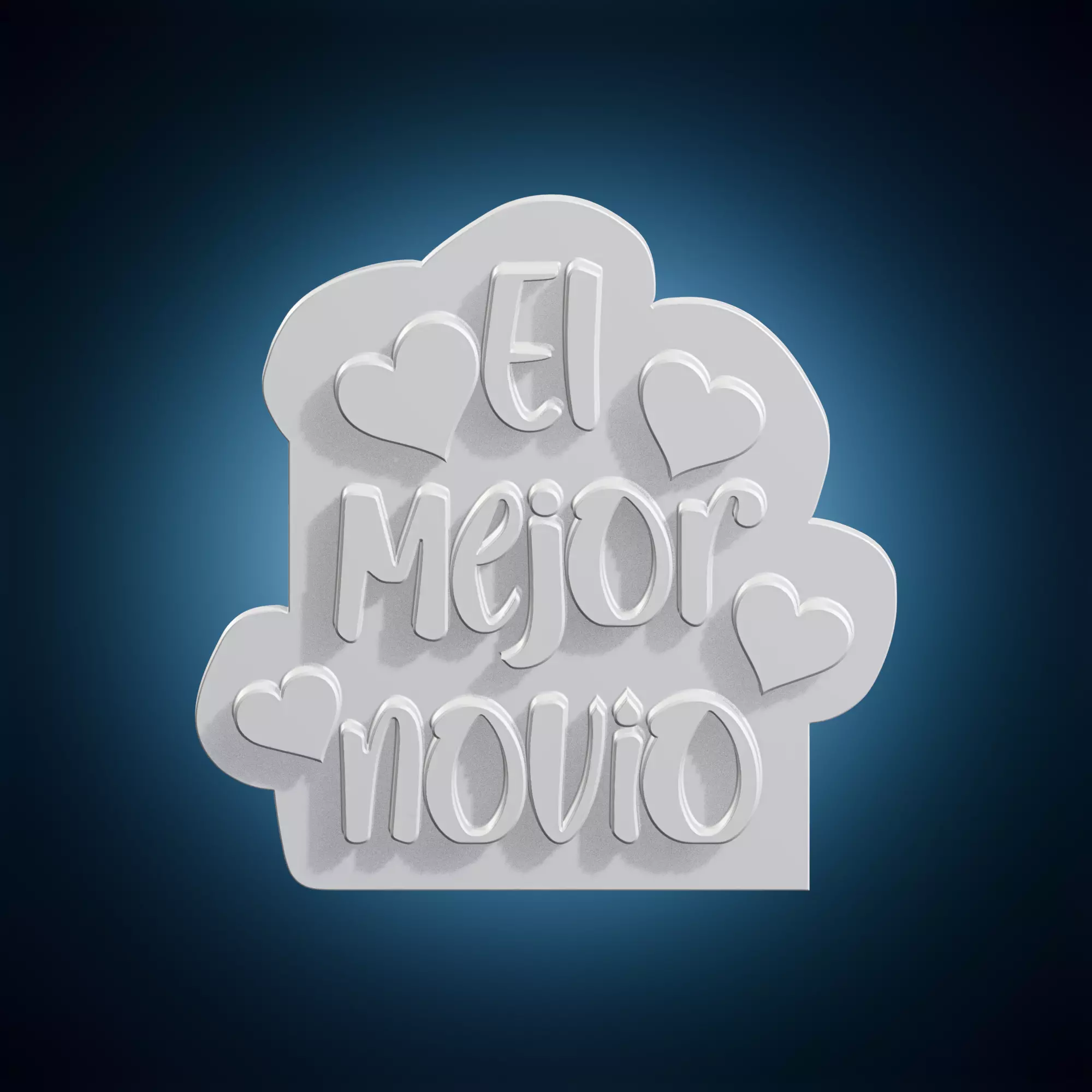 Best Novice Plaque with Hearts 3D print model
