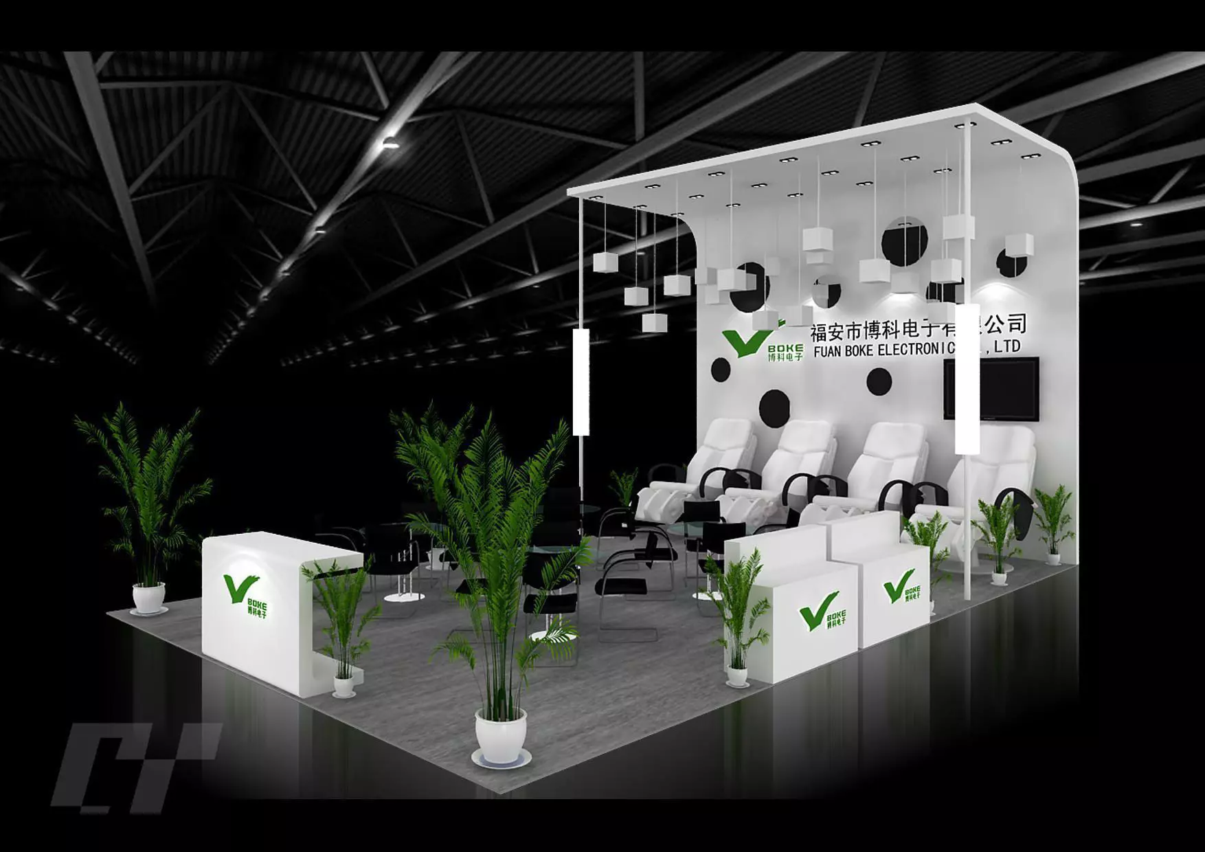 Exhibition - Area - 9X6-3DMAX2009-049 3D model