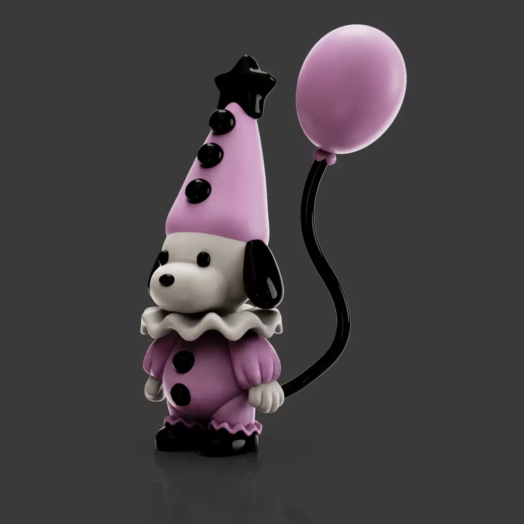 Clown Snoopy 3D Print Model 3D print model