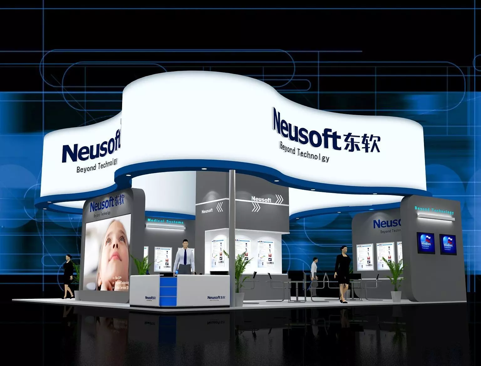 Exhibition - Area - 9X9 3DMAX2009-0118 3D model
