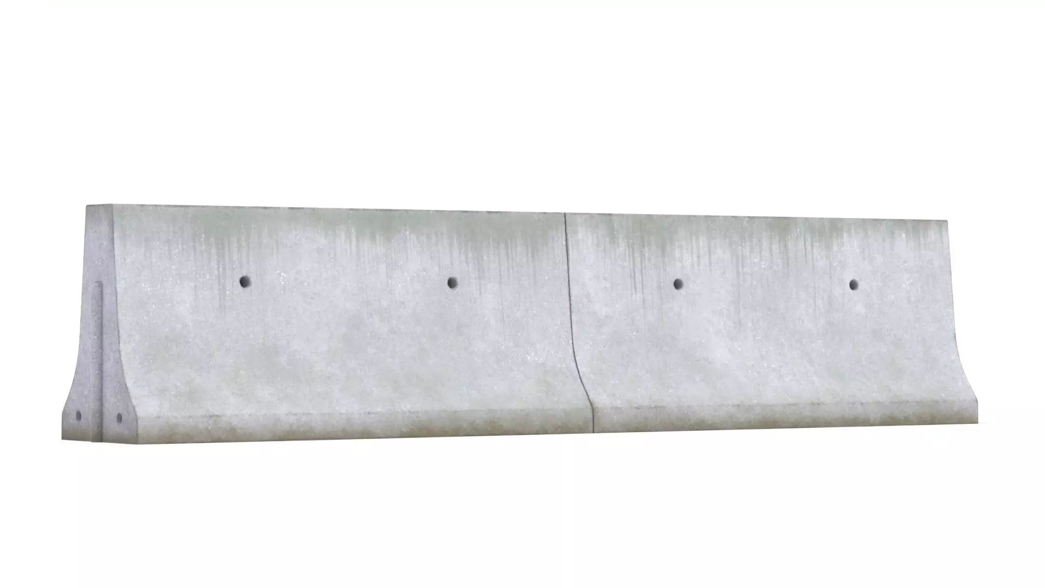 Jersey Barrier Low-poly 3D model