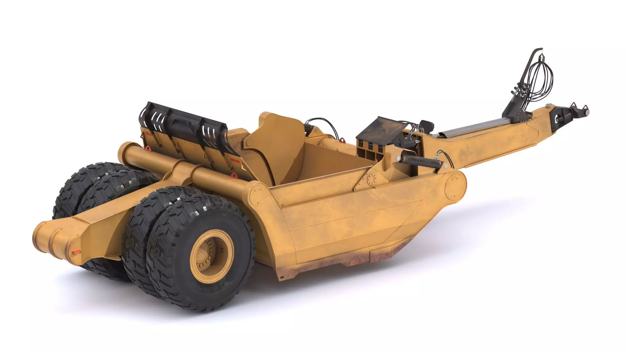 Mobile Track Solutions MT-33 Tractor-Towed Scraper 3D model