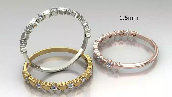 Women is heart shaped ring