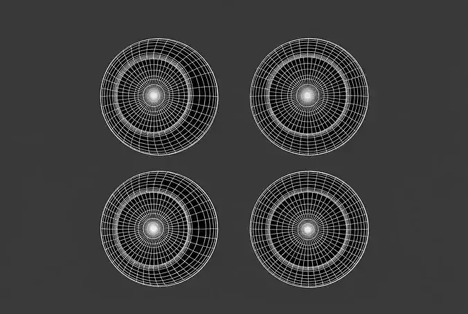 Human eye Procedural 4K Realistic Amber Eye Shader 3D model 6