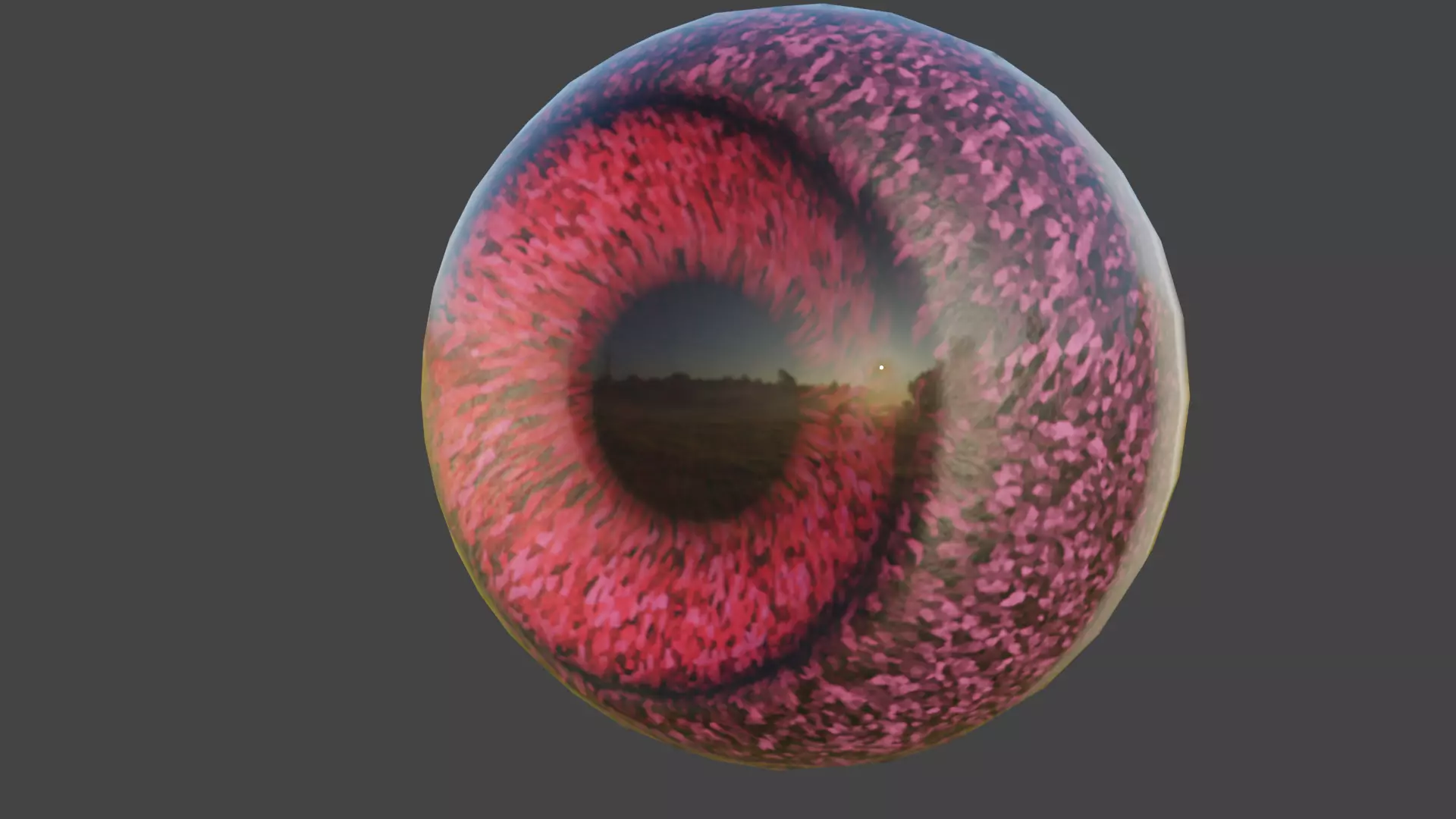Procedural 4K Alien Eye Shader 3D model