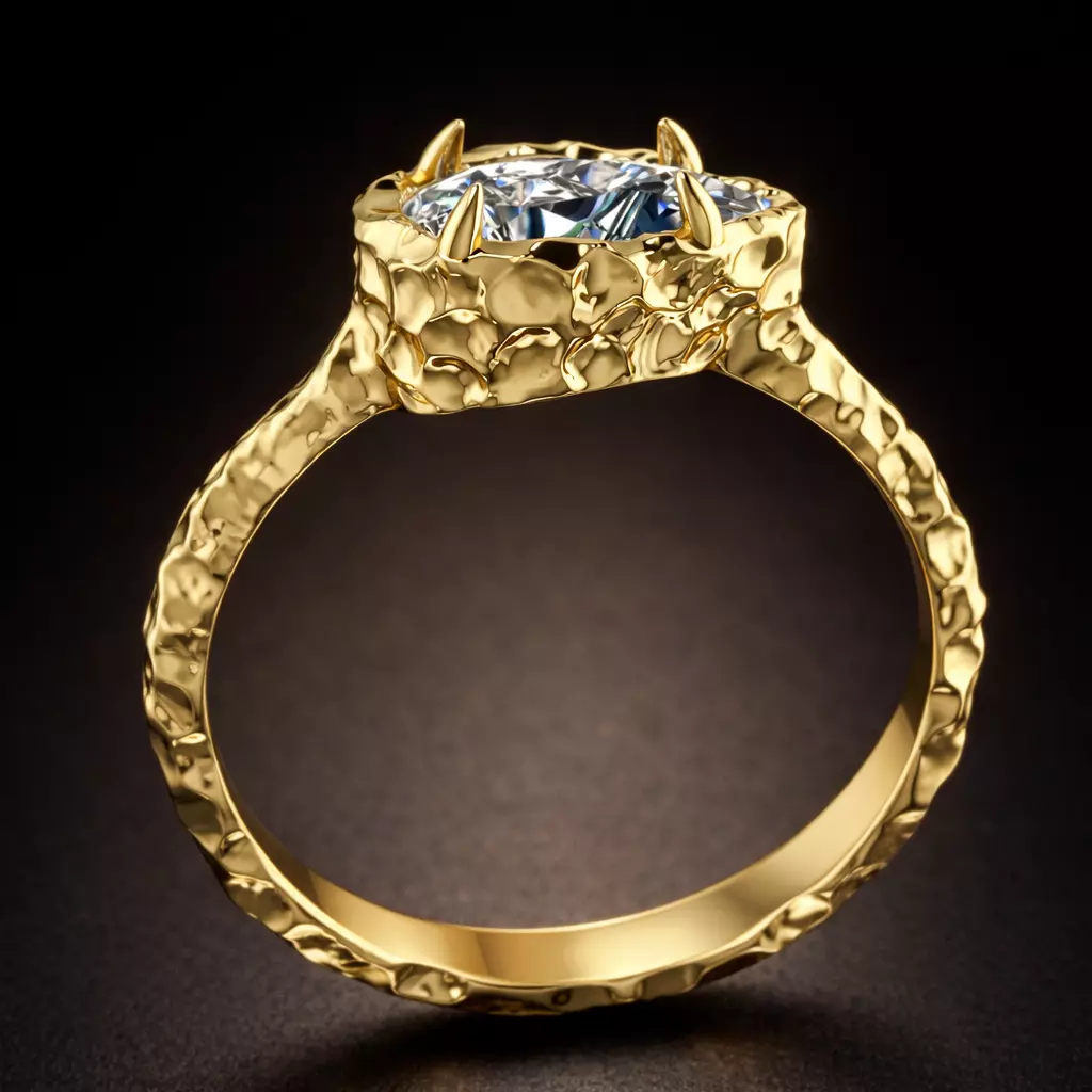 Pear Shape Engagement Ring 3D Mode 3D print model