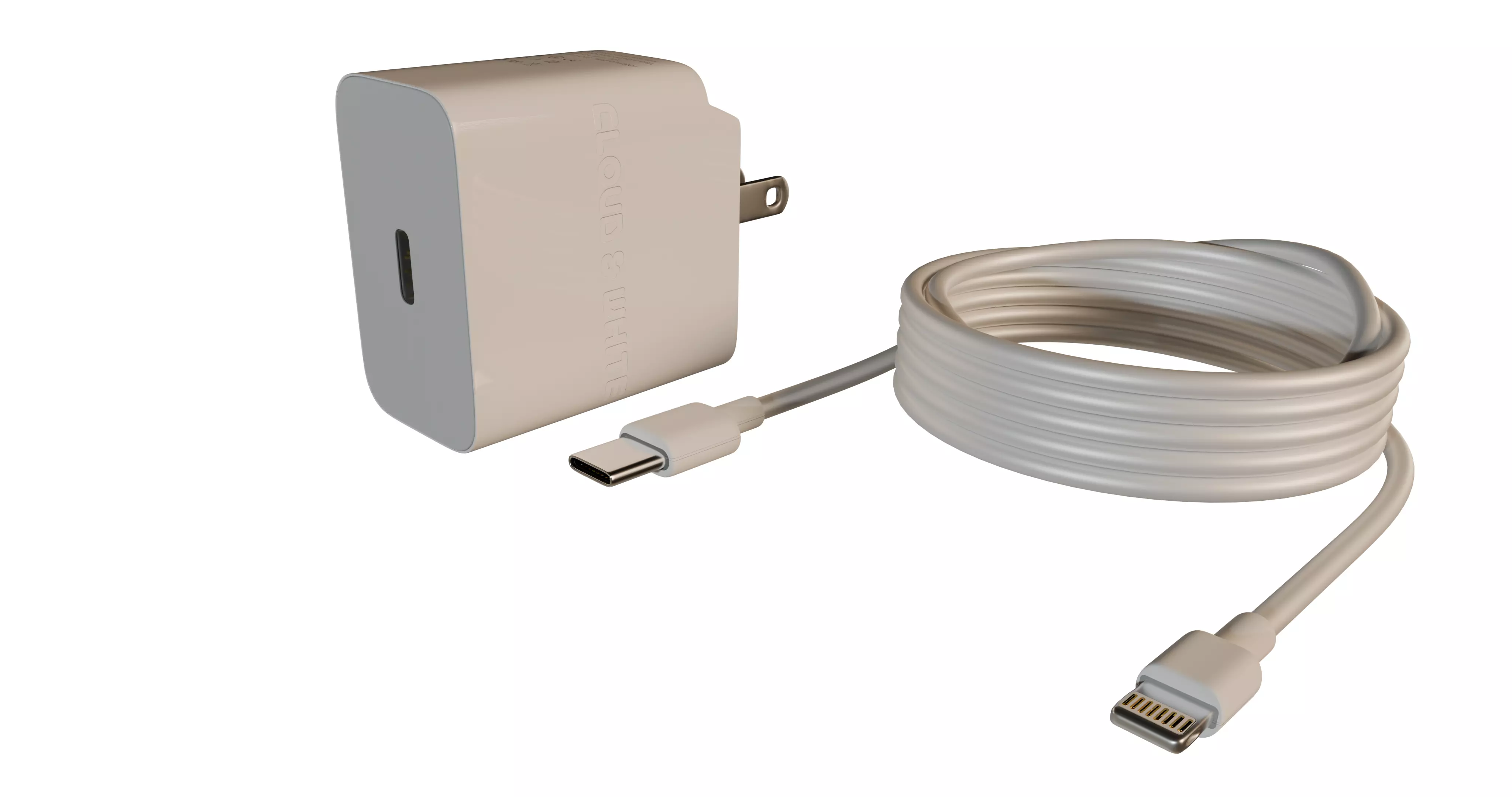 Charger and Cable set 3D model
