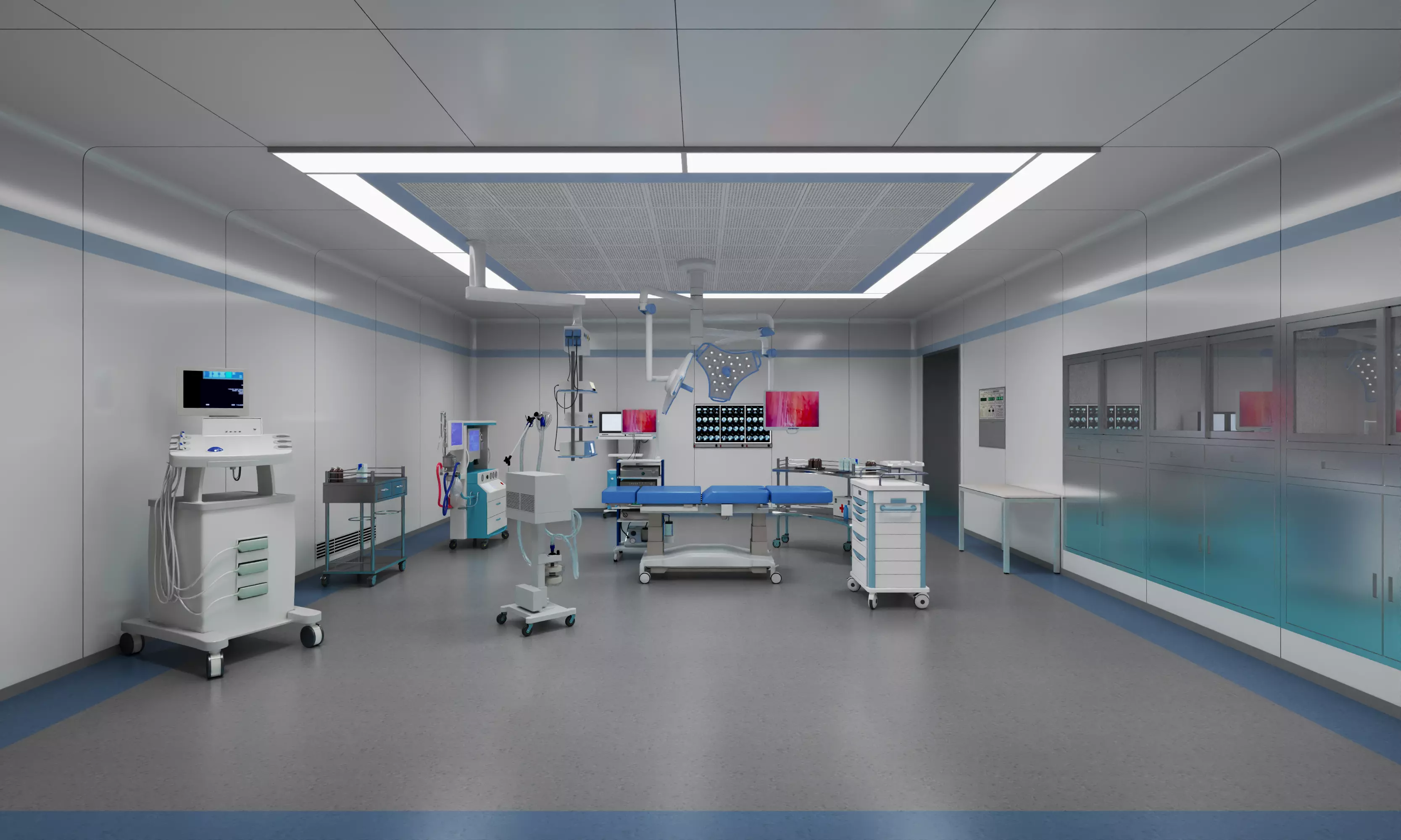 Modern Digital Operating Room 3D model