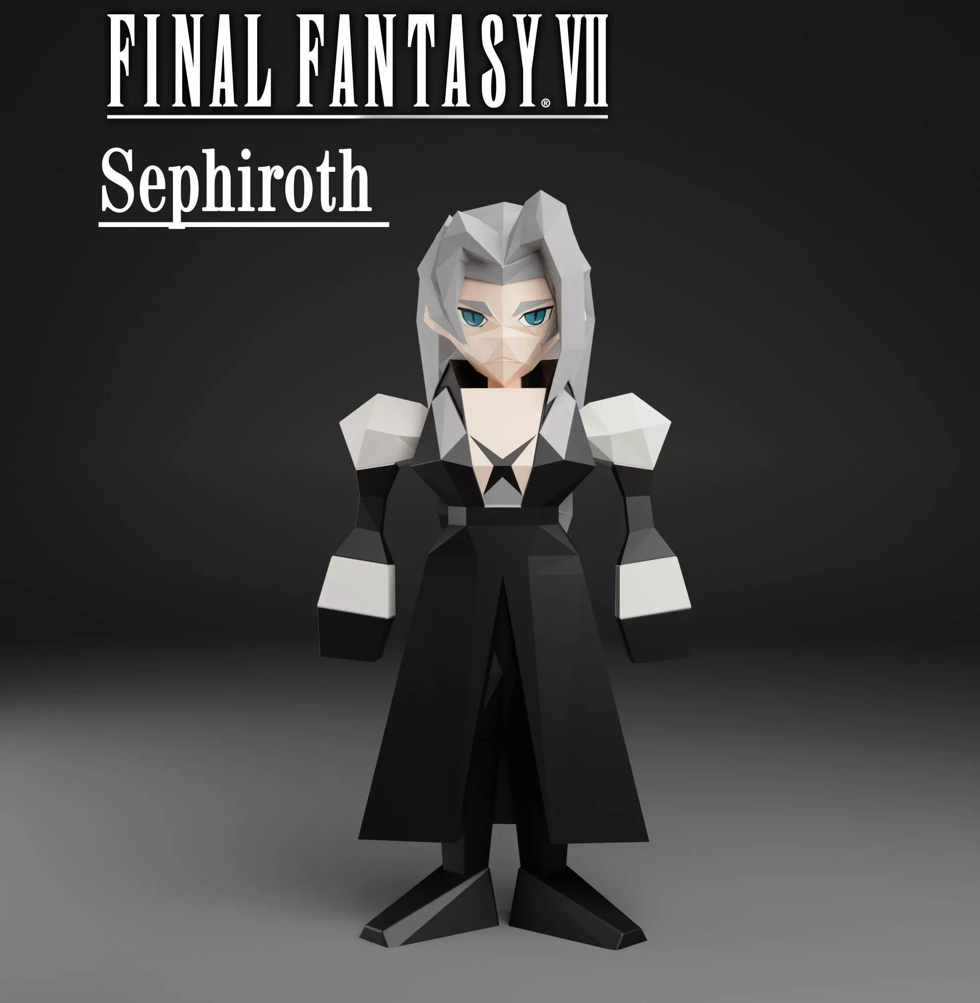 Final fantasy 7 Sephiroth 3D print model