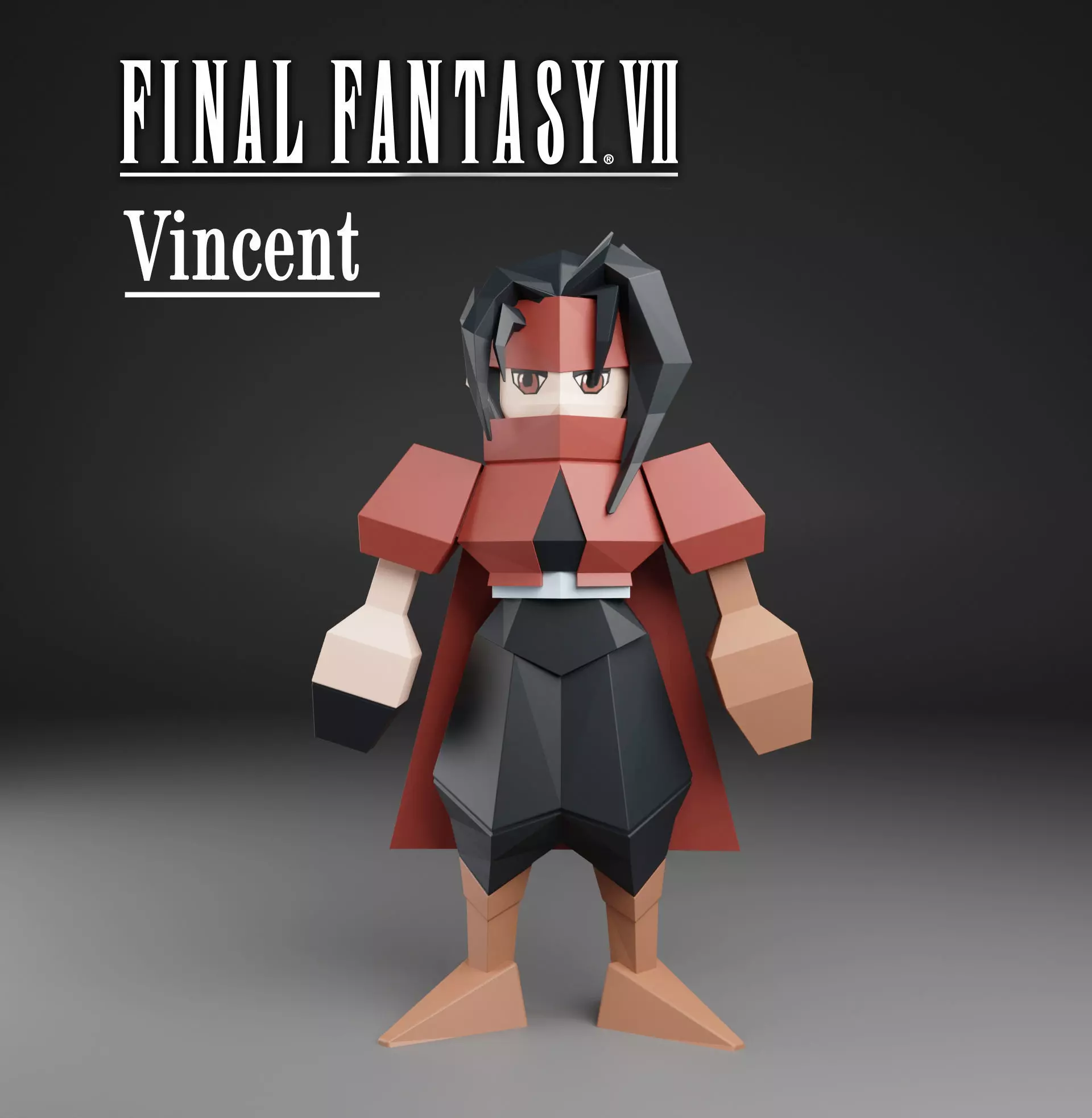 Final fantasy 7 Vincent 3D print model