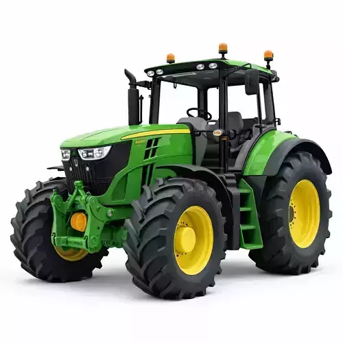 John Deere 8R Tractor Modern Agricultural Farm Vehicle