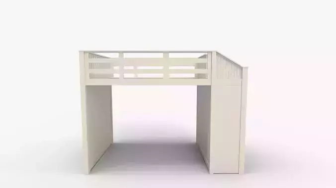 Catalina Stair Loft Bed 3D model 4
