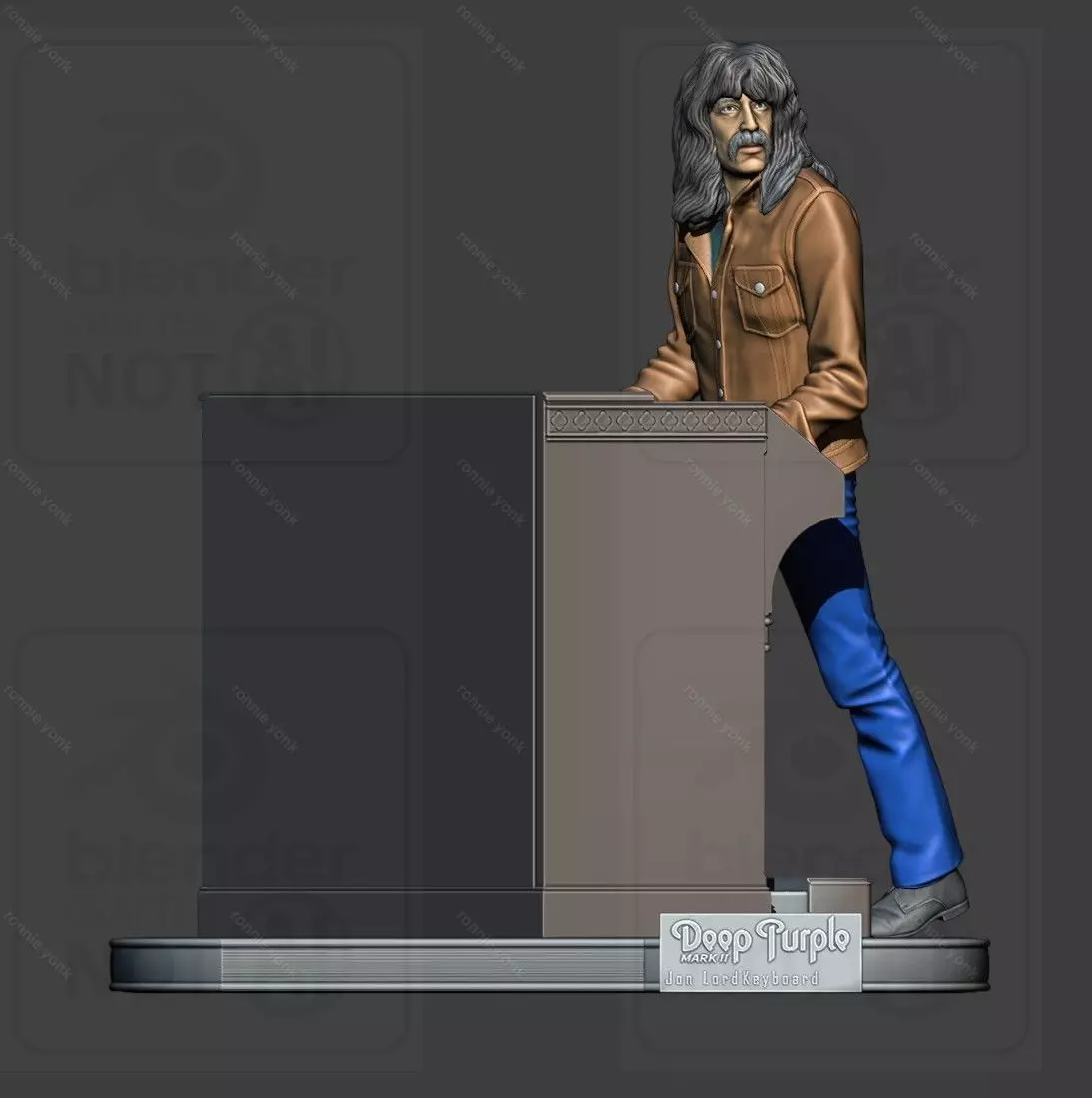 Jon lord depp purple 3d printing 3D print model