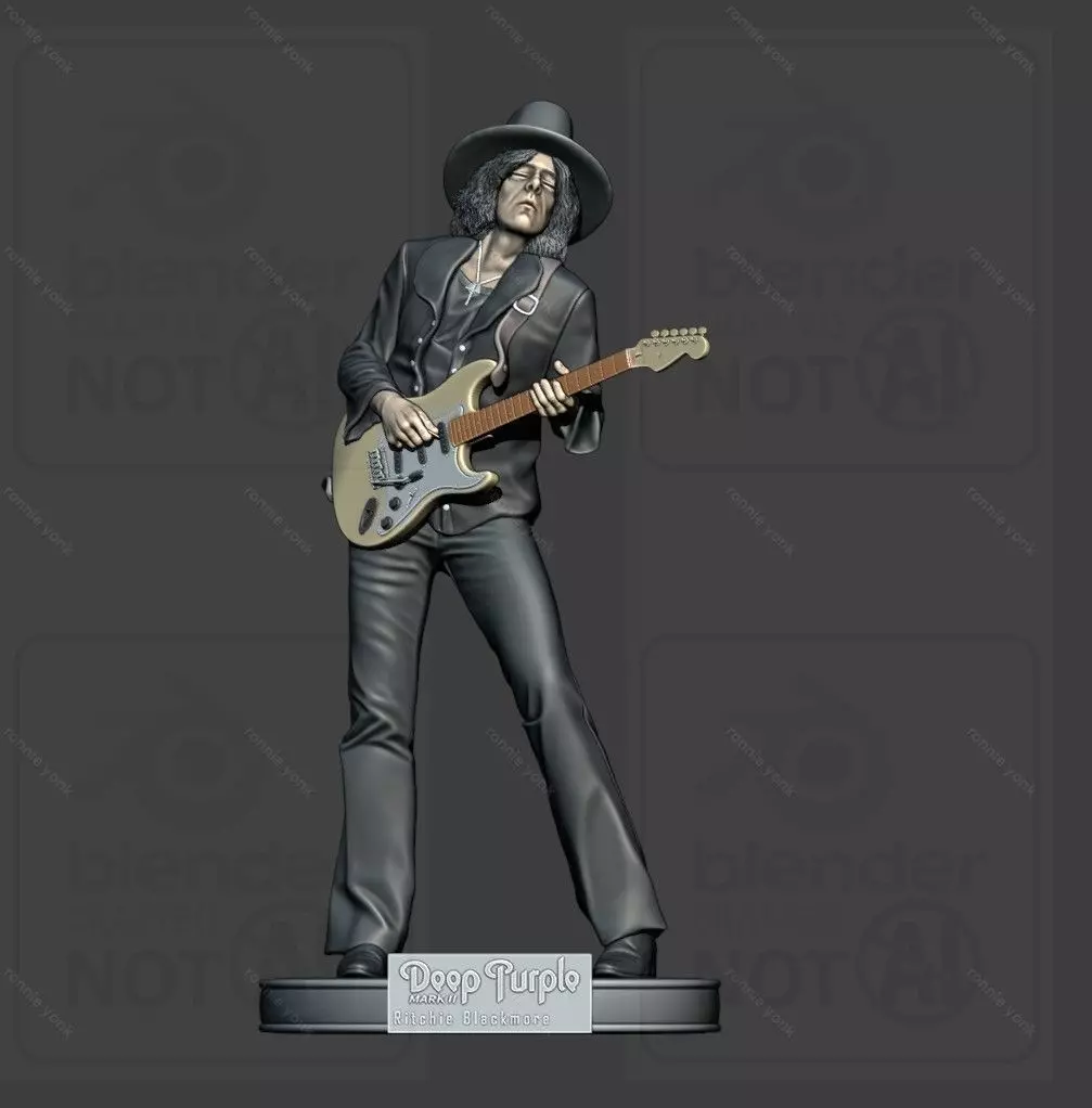 Ritchie Blackmore Depp Purple 3D printing 3D print model