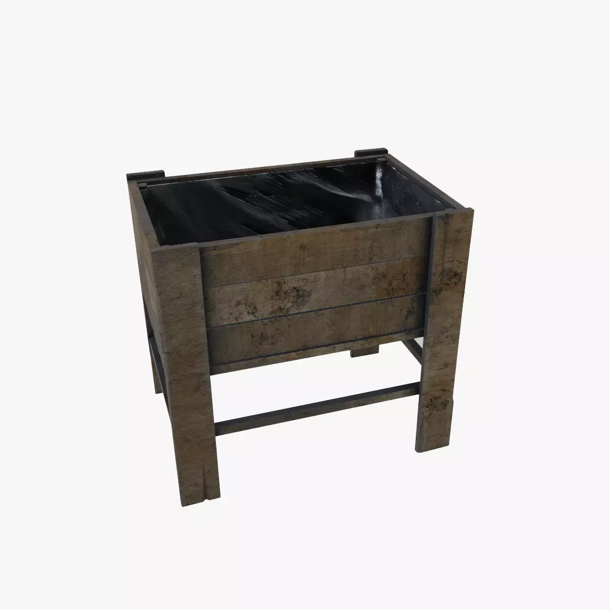 Planter Box Low-poly 3D model