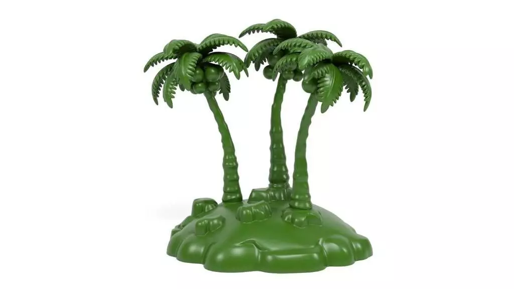Small island 3D print model