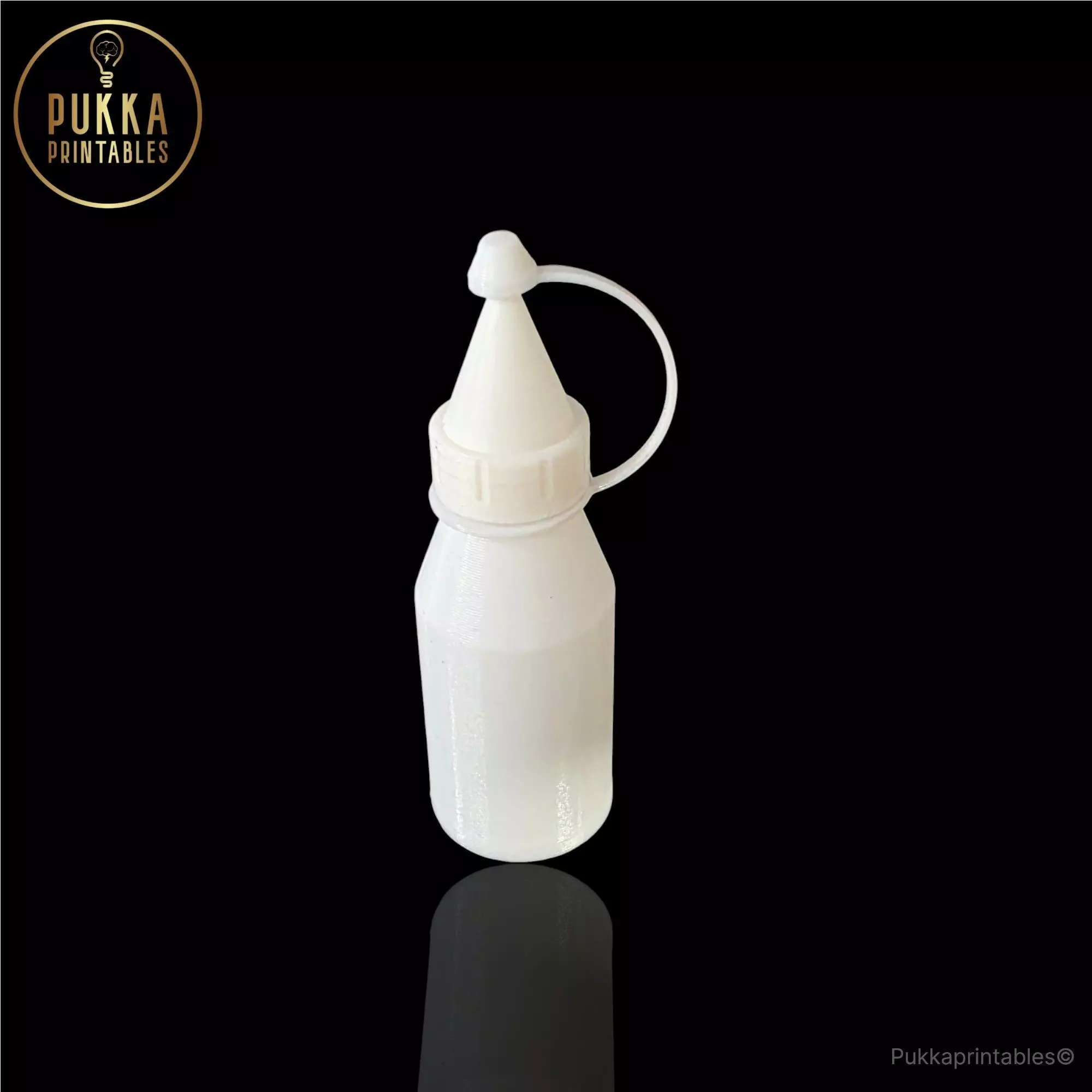 TPU Squeeze Dropper Bottle Refillable Paint and Craft Bottle STL 3D print model