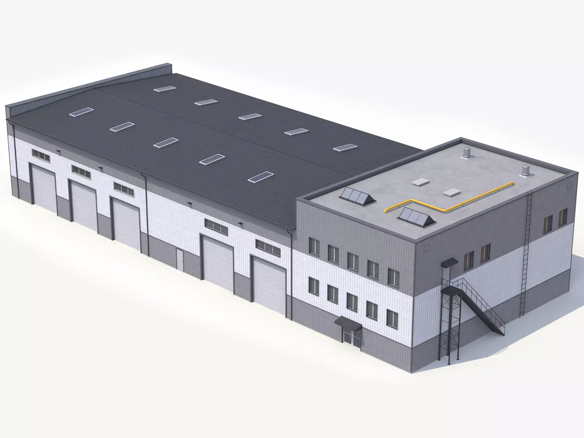 Industrial Building 51 PBR Low-poly 3D model